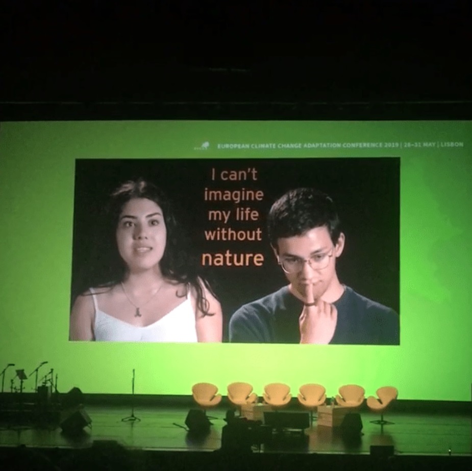 "Young voices" video presented at the 2019 European Climate Change Adaptation conference